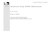 Science Day 2005 Abstracts - UNT Digital Library/67531/metadc... · 1 Invited Presentations Abstracts Light and Matter Session Session Overview C. Bruce Tarter, LLNL, Session Chair