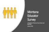Montana Educator Survey - MemberClicks · Value of surveying the whole population of Montana educators 1) This is the most recent survey on this topic in Montana (spring 2018). 2)