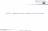 AGATA : Organisation of the campaign and technical aspectnpg.dl.ac.uk/agata_acc/ganil/presentations/AGATA-GANIL... · 2014. 1. 19. · AGATA : Organisation of the campaign and technical