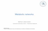 Metabolic networks · Humboldt-Universität zu Berlin – Theoretische Biophysik Metabolic networks Wolfram Liebermeister ASIM-Workshop Trends in Computational Science and Engineering: