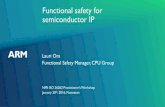 Functional safety for semiconductor IP · 2017. 12. 1. · Functional safety for semiconductor IP Lauri Ora NMI ISO 26262 Practitioner’s Workshop Functional Safety Manager, CPU