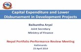 New Capital Expenditure and Lower Disbursement in Development …mof.gov.np/uploads/document/file/NPPR 2014_20140423124306... · 2018. 4. 10. · Low Capital Expenditure ….Reasons