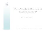 Air Kerma Primary Standard: Experimental and Simulation ... F - IC Kerma/F3_Or-Cardoso.pdfAir Kerma Primary Standard: Experimental and Simulation Studies on Cs-137 Workshop on “Absorbed