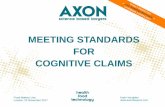 MEETING STANDARDS FOR COGNITIVE CLAIMS · 2017. 12. 5. · their cognitive faculties” 5 clinical studies re. Spanish sage and Garden Sage proving positive effects on memory and