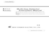XP-3118 Multi-Gas Detector Instruction Manual · Multi-Gas Detector XP-3118 Simultaneously measures combustible gas concentration in a range of 0% to 10% or 0% to 100% (LEL) and Oxygen