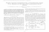 Fault Current Limitation by a Transformer Type FCL Based ...V. A. Malginov, A. V. Malginov and A. Yu. Kuntsevich are with P. N. Lebedev Physical Institute, Moscow 119991, Russia (e-mail: