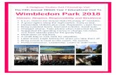 Themes: Respect, Responsibility and Resilience · A Religious Studies And Citizenship Visit The Fifth Annual TBSHS Year 7 Educational Visit To Wimbledon Park 2018 Themes: Respect,