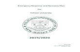 revised Felician Emergency Response Plan 2019-2020 3.17.17...2020/06/05  · Emergency Response and Recovery Plan For Felician University 2019/2020 Update d 2020 Update d September