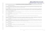 GENERAL SALES CONDITIONS - BUROCCO · Every product is tested according to the current standards (UNI-EN 1349, UNI-EN 12266-1:2003, ANSI B16.34 ). 6. DOCUMENTATION . The documentation