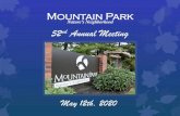 Mountain Parkmtparkhoa.com/wp-content/uploads/2020/05/2020... · ivy removal, replanting main parking lot sides, constructing an edible ... Janice Krem, DeeAnn Troutman, Mary Goss