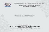 PERIYAR UNIVERSITYperiyaruniversity.ac.in/wp-content/uploads/2017/02/... · (1,2 ; 1,3 ; 1,4 dialkyl cyclo hexanes), conformation and stereochemistry of cis and trans decalins. UNIT