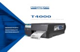 T4000 · 2020. 9. 7. · Small, Fast and Ready to Boost Productivity The T4000 is our most compact and affordable industrial printer with the ability to print 5,000 labels a day at