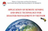 APPLICATION OF REMOTE SENSING AND SPACE …€¦ · UNSPIDER and GITA’ technical Advisory Group to Vietnam (September 2014) JAXA & Disaster Charter: ... (SAR) Inundation Map had