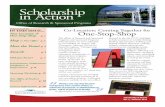 SScholarship cholarship iin Actionn Action€¦ · Dr. Jeff Thompson, Associate Provost for Research Scholarship in Action Vol. 5, Summer 2011. Finally, due to open in a few months,