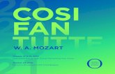 W. A. MOZART · 3 SYNOPSIS COSI FAN TUTTE Music by W.A. Mozart (1756-1791) Libretto by Lorenzo Da Ponte (1749-1838) First performance: Burgtheater, Vienna. January 26, 1790 Act I