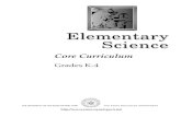 Elementary ScienceScience - NYLearns · ScienceScience. 2 Elementary Science. Elementary Science 3 Why is there a core curriculum? The Elementary Science Core Curriculumhas been written