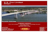 E.S. Fox LimitedE.S. Fox Limited Bridges COMPANY CONTACT E.S. Fox Limited — Structural Steel and Bridge Division  905-354-3700 x1328 HEAD OFFICE P.O. Box …