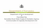 Governmentof Karnatakawsp.org/sites/wsp.org/files/Day1_Karnataka.pdfStatus of Sanitation in Karnataka Status as on 2001 As per 2001 census 17.4% households in Karnataka had Latrine