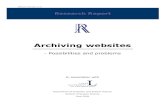 Archiving websites - Possibilities and problems/file/Archiving_websites.pdf · contents 1. introduction 1 1.1 background 1 1.2 problem discussion 1 1.3 purpose 2 1.4 delimitations