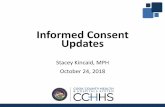 Informed Consent Updates - Cook County Health...2018/10/24  · Informed Consent •New Format and New Requirements & Elements 5 Presentation Title in Footer I Date Requirements for