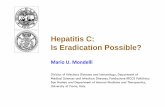 Hepatitis C: Is eradication possible - VHPB · NS3-NS5B (NS = 1985 aa) Genotype I, subtype 1b Most conserved HCV region Several epitopes The Vaccine Immunogen NS3NS3 B A NS3 Protease