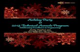 Holiday Party 2015 Technical Awards Program ... Holiday Party & 2015 Technical Awards Program Celebrating Excellence in Engineering Tuesday, December 8, 2015 Metropolitan Club, Oak