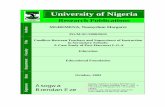 University of Nigeria B.pdf · University of Nigeria Research Publications Author MGBEMENA, Nnonyelum Margaret PG/M.SC/2000/0635 Title Conflicts Between Teachers and Supervisors of
