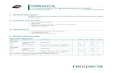 NMB2227A - Nexperia...NMB2227A 40 V, 600 mA NPN/PNP general-purpose transistors 15 September 2016 Product data sheet 1. General description NPN/PNP general-purpose transistors in a