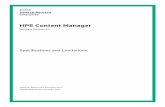 HPEContentManager...Contents Specifications 1 Introduction 1 Recommendedminimumrequirements 2 Mainapplications 2 HPEContentManagerclient(32-bit) 2 HPEContentManagerclient(64-bit) 3