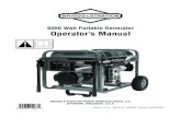 8000 Watt Portable Generator Operator’s ManualPrinted in U.S.A. Manual No. 195693GS Revision E (05/29/2007) 8000 Watt Portable Generator Operator’s Manual BRIGGS & STRATTON POWER
