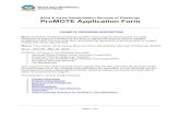 Blind ProMOTE Application Form - bvrspittsburgh.org€¦ · ProMOTE Application Form P RO MOTE PROGRAM DESCRIPTION ... professional talent and to provide blind candidates the opportunity