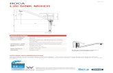 ROCA L20 SINK MIXER - d12qbzr1dyleru.cloudfront.net · ROCA L20 SINK MIXER INStaLLatIoN INStRUCtIoNS Important Note Mixer must be installed to the requirements of AS/NZS 3500 by a