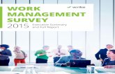 WORK MANAGEMENT SURVEY 2015Executive Summary and … · 41% say they use a mix of tools including email, project management tools, shared documents, and face-to-face meetings. This
