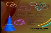 O-Ring Offering and Material Specificationsliterature.puertoricosupplier.com/083/QM82667.pdfA Material Science Company. Rubber Fab’s O-Ring Selection Seal design is an important