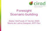 Foresight Scenario buildingScenario+buildin… · Scenario building Atelier GloFoods 27 février 2020 ... 2x2 matrix : Shared Socio-economic Pathways (SSP) Source : O’Neill et al.,