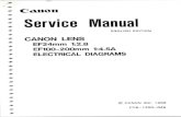 Learn Camera Repair: Home€¦ · Canon Service Manual ENGLISH EDITION CANON LENS EF24mm 1:2.8 EFIOO-200mm 1:4.5A ELECTRICAL DIAGRAMS (O CANON INC. 1988