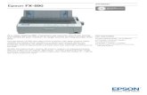 Epson FX-890 - CNET Content Solutions - North America · Epson FX-890 DATASHEET At a class-leading 680 characters per second, this 9-pin printer will handle all your medium to large