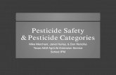 Pesticide Safety & Pesticide Categories · regulated by the FDA Fertilizers and soil nutrients . Certain low-risk substances . such as cedar chips, garlic and mint oil are exempted