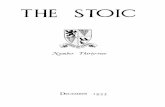 THE STOIC · 2019. 12. 9. · 4 THE STOIC IN MEMORIAM THE STorC STOICA j GUY HAROLD TRAFFORD. Born on May 24th, '913. Died on October 8th, '933. Guy Trafford came to Temple House