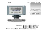 New Series FTB–1400-MD-LP FTB–1400-SD-LP FTB–1400-RD-LP … · 2019. 1. 30. · FTB–1400-SD-LP FTB–1400-RD-LP Flow Monitor - Simplified Version. Servicing North America: