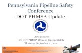 Pennsylvania Pipeline Safety Conference - DOT PHMSA Update...required integrity management program element as established in 192.911(i) and 192.1007(e) & (f) • A critical program