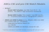 AWCo CW and pre-CW Watch Models - AWCo CW and pre-CW Watch Models â€¢18 Size*: Model 1857 full plate,