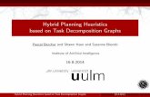 Hybrid Planning Heuristics based on Task Decomposition Graphs … · 2014. 10. 15. · UM-Translog (logistics domain, orig. developed 1995) Satellite (adopted from IPC benchmark)