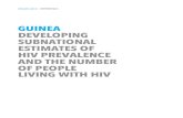Guinea. Developing subnational estimates of HIV prevalence ...horizon.documentation.ird.fr/exl-doc/pleins_textes/... · Surveys (DHS) or AIDS Indicator Surveys (AIS), which included