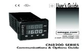 e-mail: info@omegae-mail: info@omega.com omega.com ® ® User’s Guide CN8200 SERIES Communications & Options Guide TM 3 Table of Contents For information and instructions …