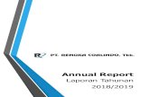 Annual Report - WILTON€¦ · 09 Laporan Dewan Direksi Board of Directors’ Report 11 Profil Perusahaan 40 Company Profile ... tambang emas milik Wilton Group kedalam buku Perseroan.