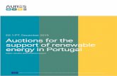 D2.1-PT, December 2019 Auctions for the support of ...aures2project.eu/wp-content/uploads/2020/02/AURES... · tion started in 2018, a 28.8 MW PV plant in the Alentejo region, holding
