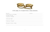 YEAR 8 Greek drama - arkglobe.org...VERBAL FEEDBACK ACTION SHEET In Drama a lot of the feedback that you receive from both the teacher and your peers is verbal. To ensure you know