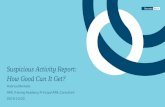 Suspicious Activity Report: How Good Can It Get?Secure Site Suspicious Activity Report Police investigation and charge Know Your Customer & Customer risk assessment How. 11 ... the