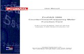 ProDAQ 3806 Counter/Timer/Frequency Meter Function Card · PROPRIETARY NOTICE This document and the technical data herein disclosed, are proprietary to Bustec Production Ltd., and